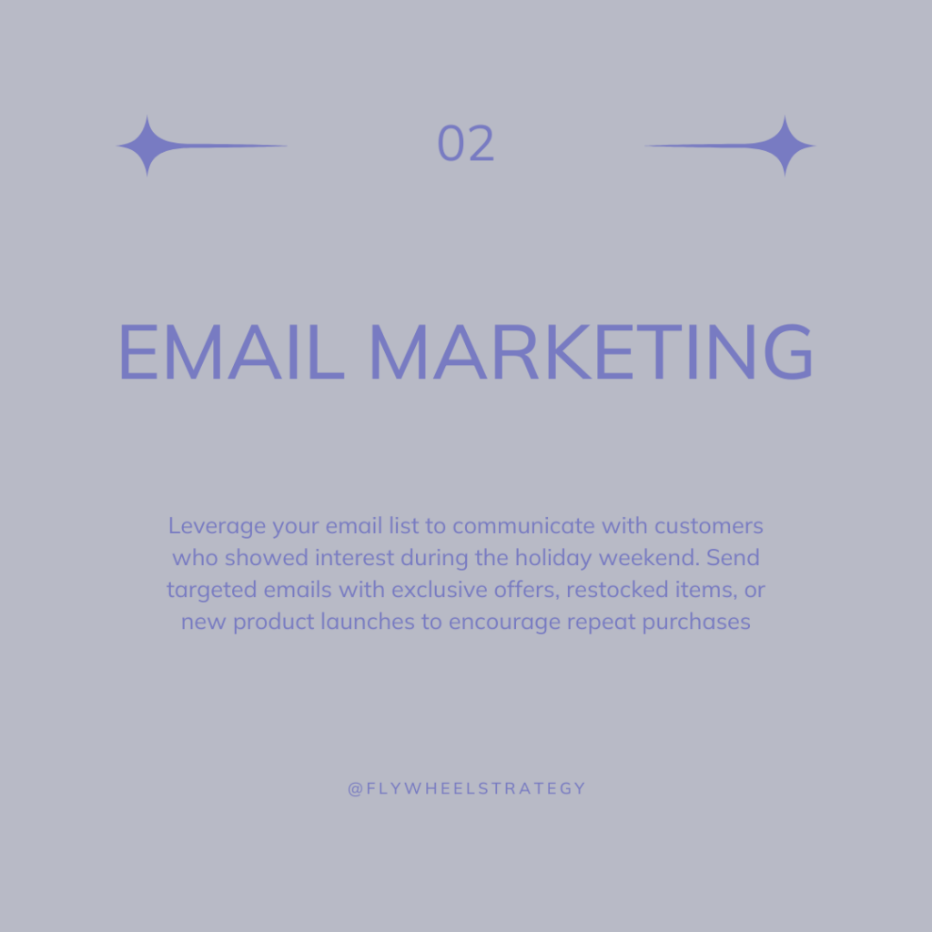 Post after BFCM. Email marketing. Flywheel Strategy.