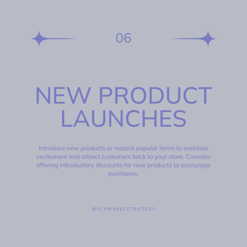 Post BFCM. New product launches. Flywheel Strategy.