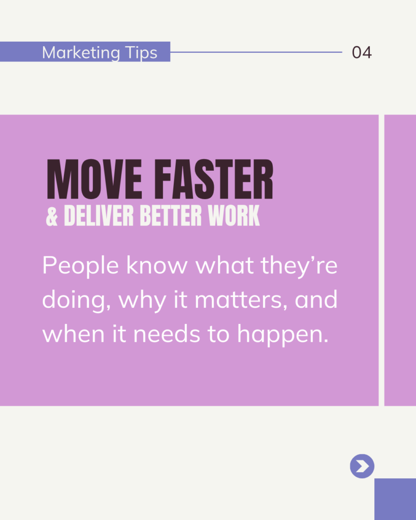 Move faster. People know what they’re doing, why it matters, and when it needs to happen. Flywheel Strategy.