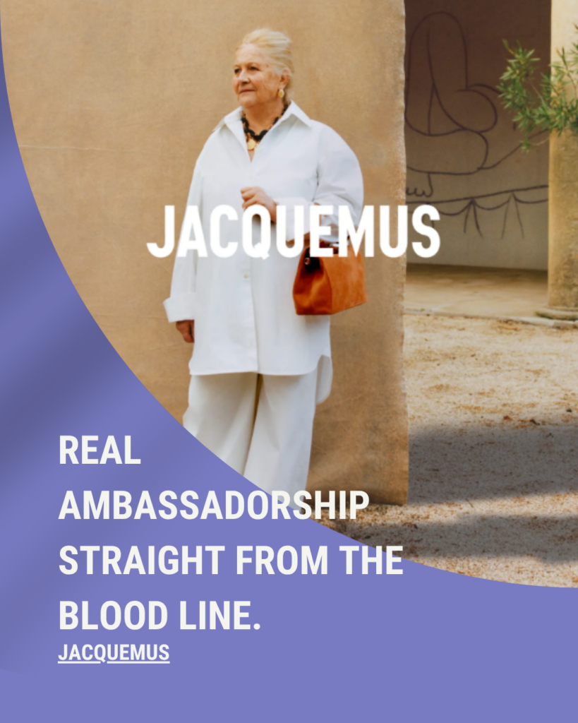 While every other luxury brand was busy hunting for a celebrity or a supermodel, Jacquemus zigged wildly. They appointed their first-ever brand ambassador, and it is founder Simon Porte Jacquemus's own grandmother, Liline. The announcement came with a full faux contract, styled with the same laconic wit the brand is known for. Liline becomes the face of a brand whose whole identity is built on sun-drenched personal nostalgia and Southern French warmth. It is, in retrospect, completely obvious. Nothing is more Jacquemus than this.